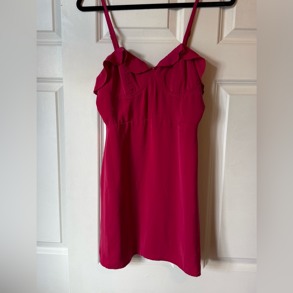 About Us Pink Minidress